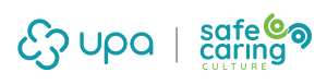 UPA logo and Safe and Caring Culture logo